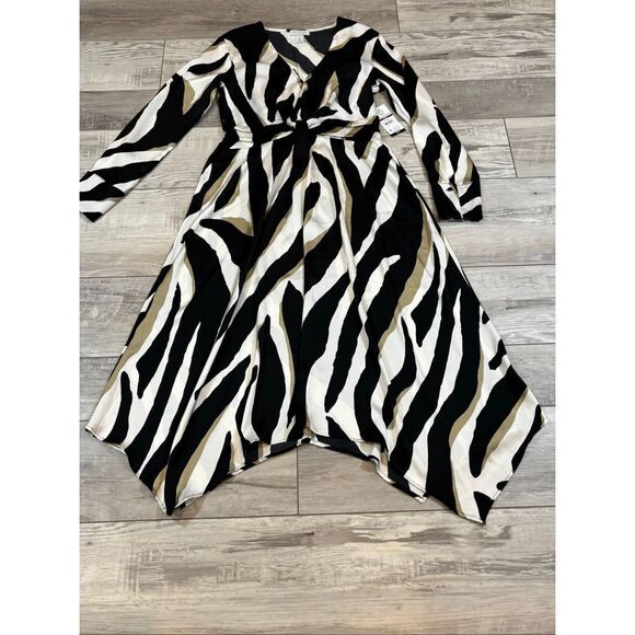 Sofia Vargara zebra print midi dress size S - Picture 4 of 13
